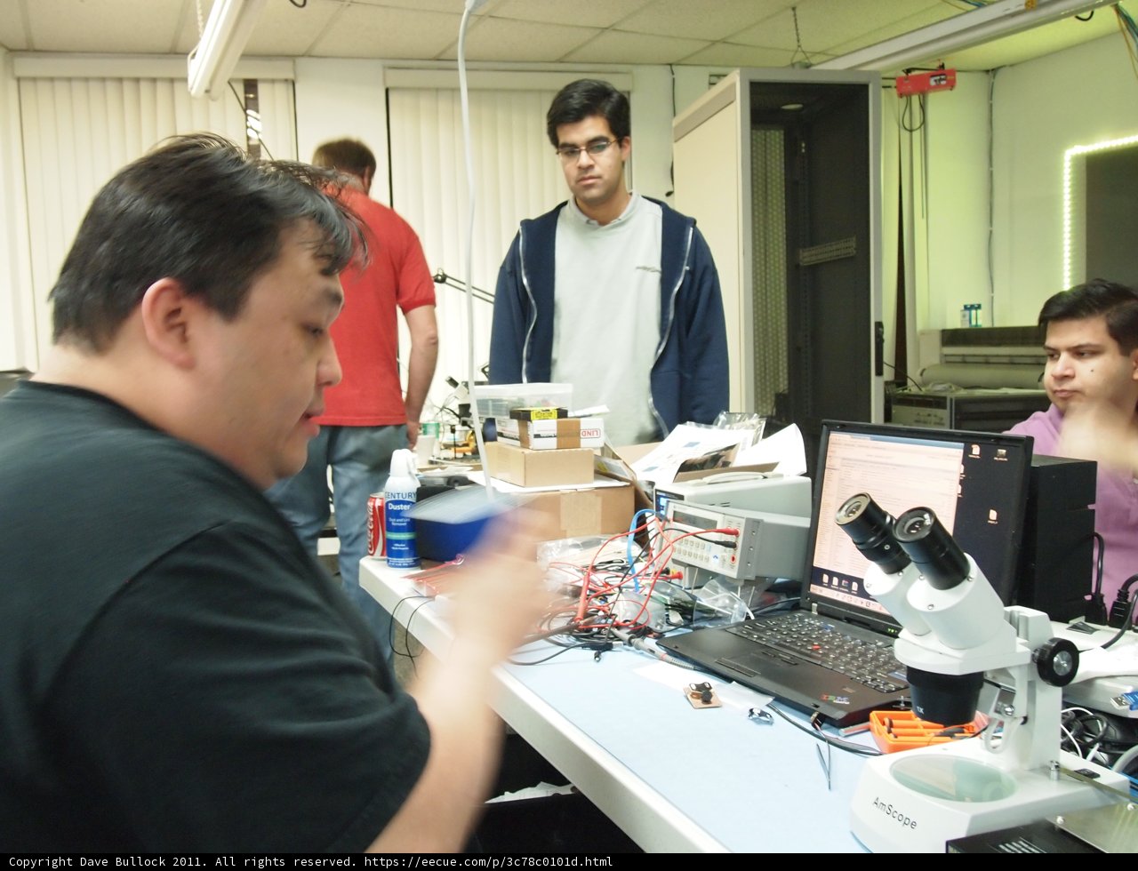 Working on Electronics in the Lab