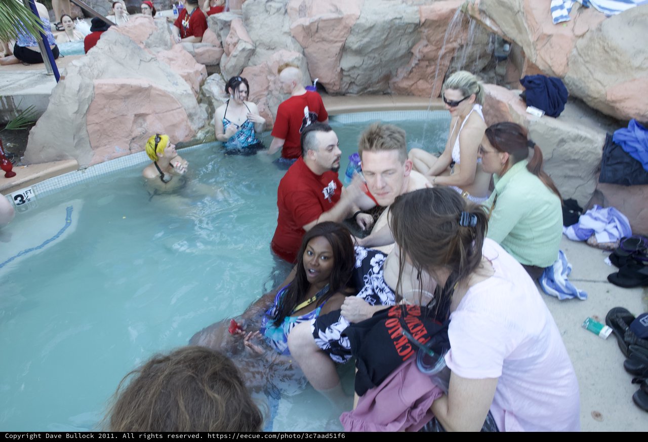DefCon Pool Party Gathering in Las Vegas 2011
