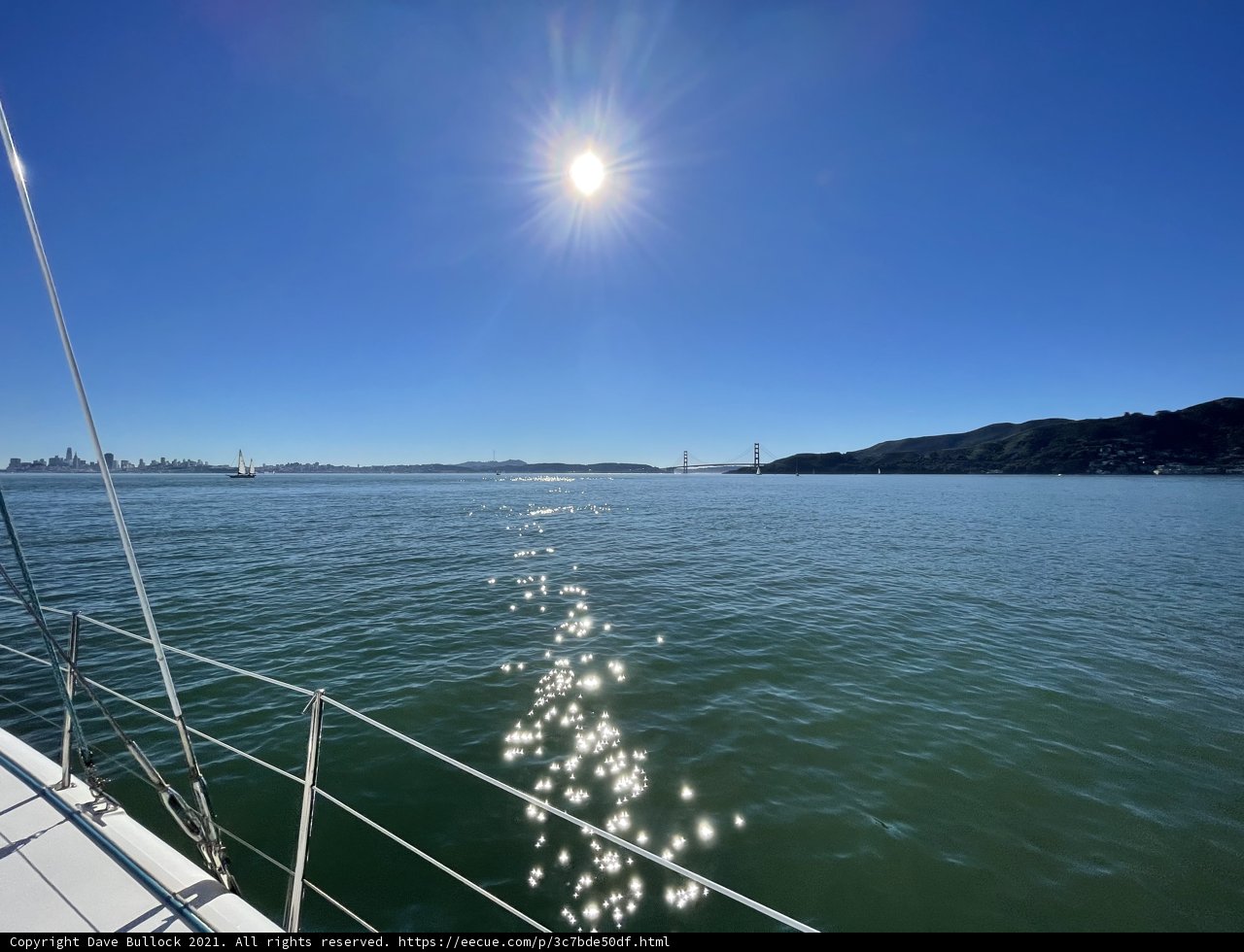 Golden Gate Bridge Glows Under Sunny Skies