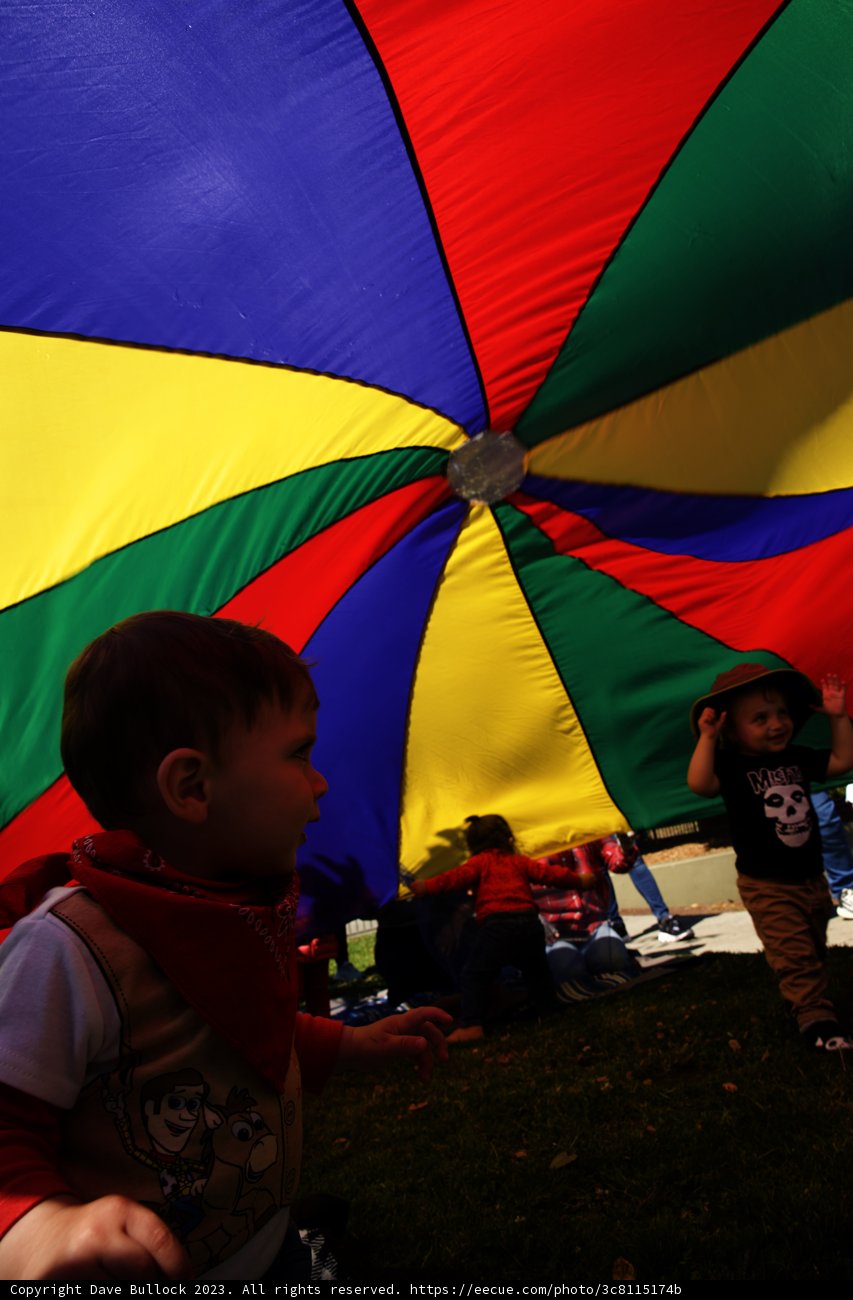 Wesley's Colorful Parachute Adventure