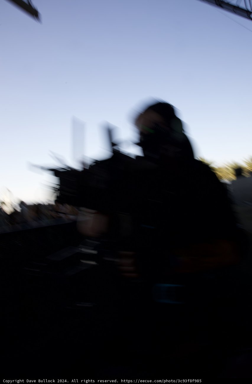 Mystery in Motion: Silhouette of a Man at Dusk