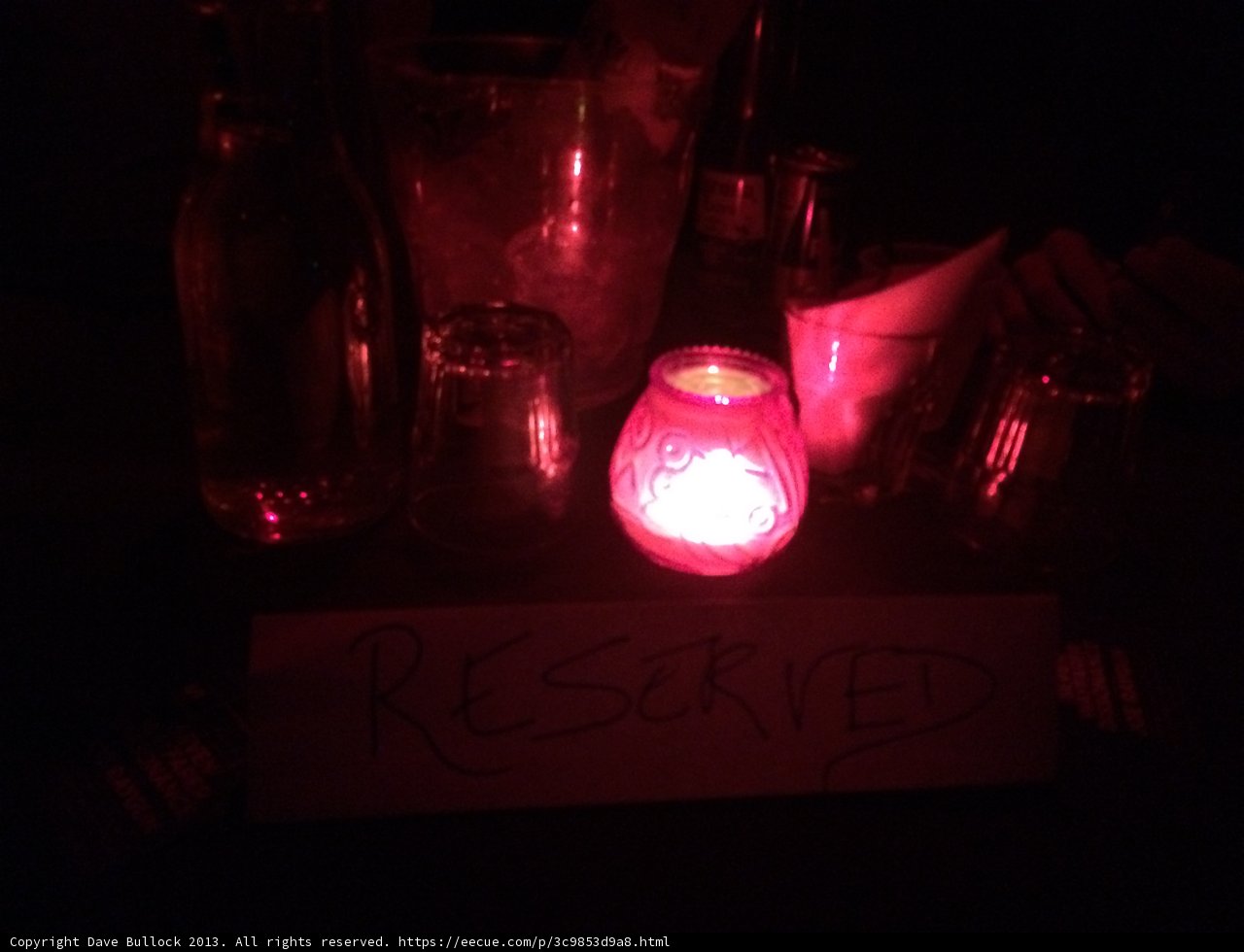 Reserved by Candlelight