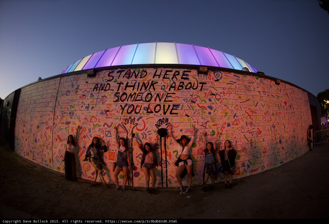 Women at Rainbow Wall