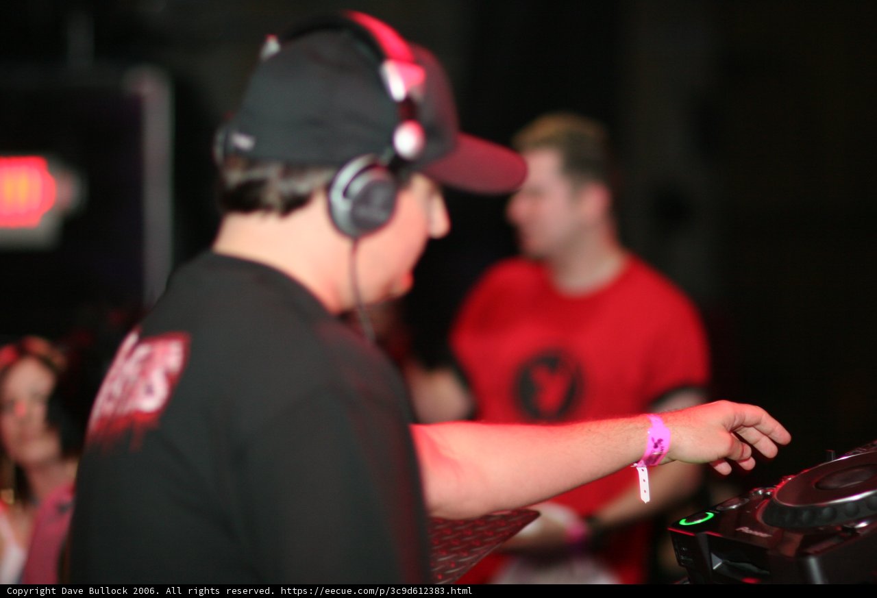 Nightclub Deejay in Action