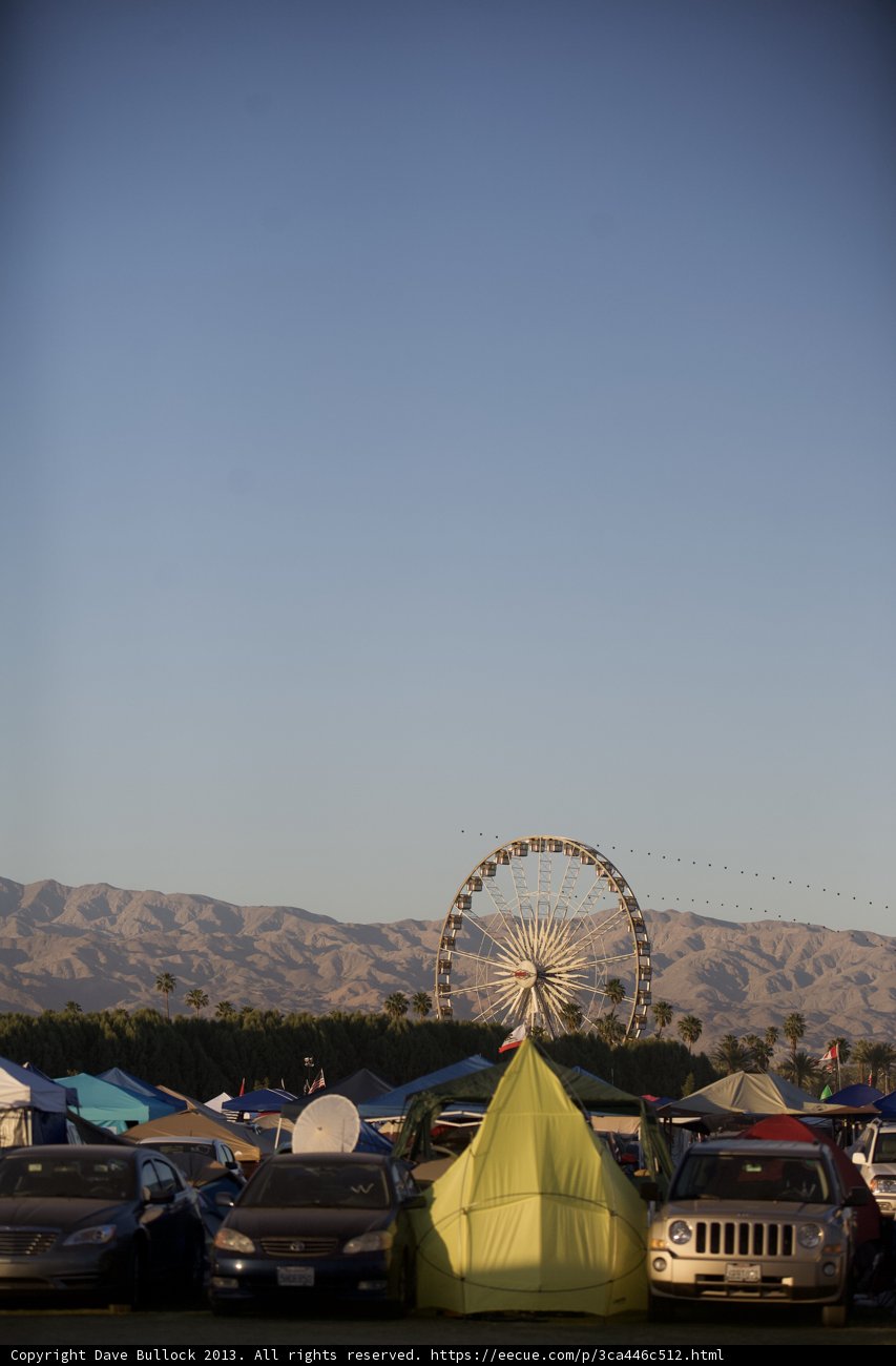Camping fun at Coachella Fairground