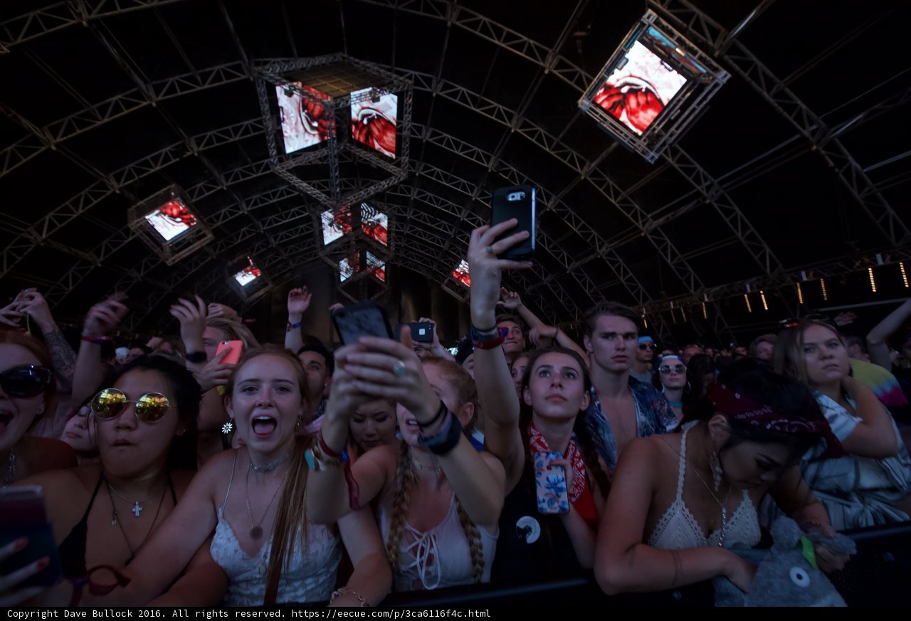 A Sea of Phones at Coachella