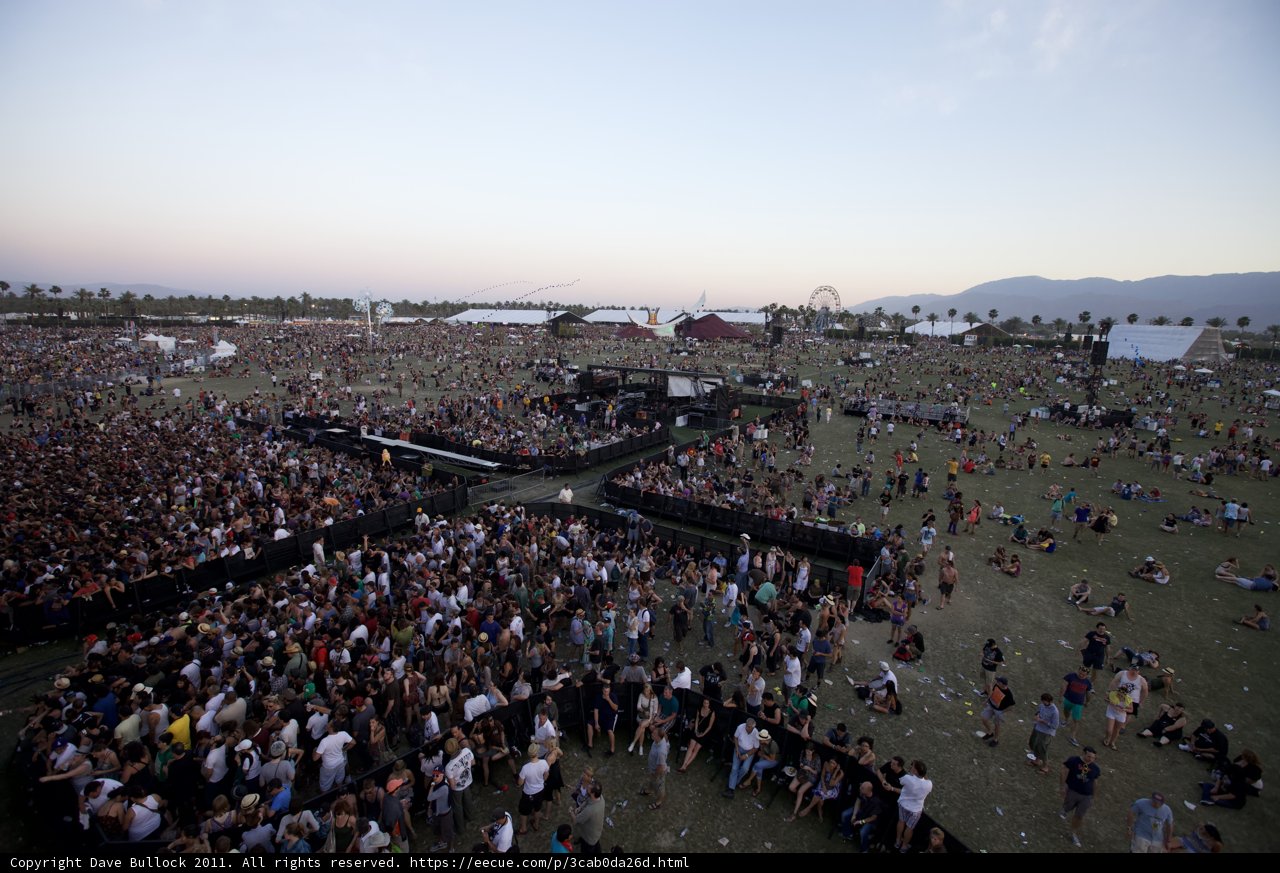 Coachella 2011: A Sea of People Enjoying the Music Festival