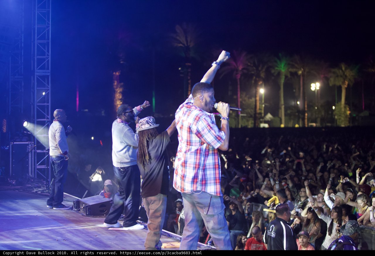 Urban concert under the palm trees