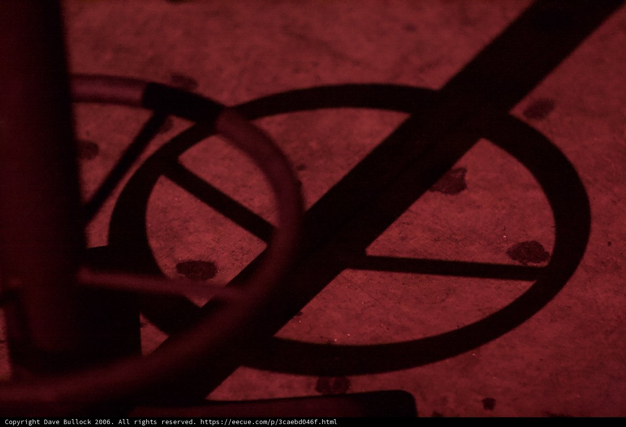 Red Light on Spoke Pole