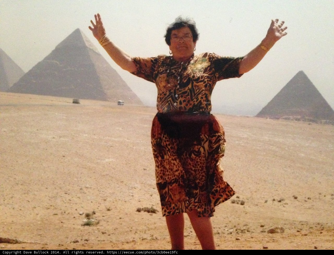 Lady in Leopard at the Pyramids