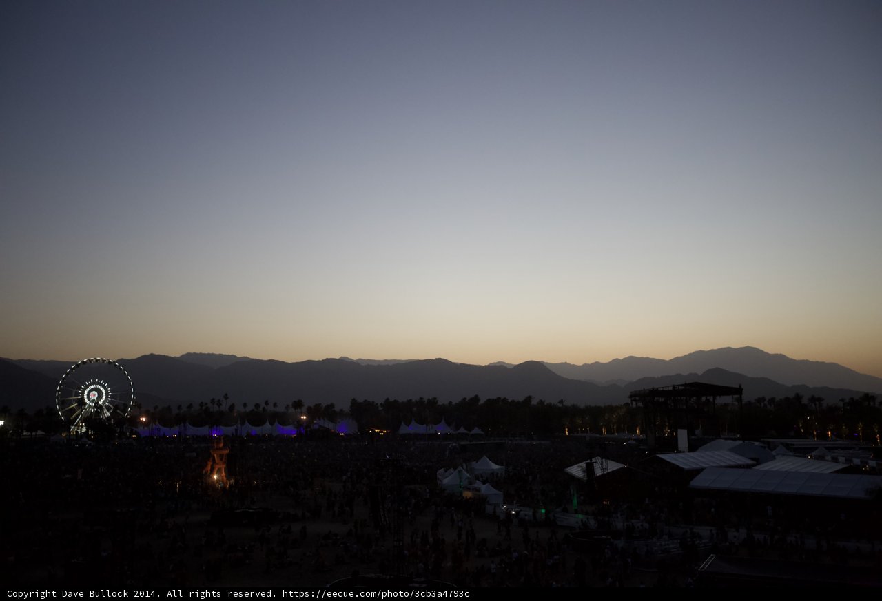 Sundown at Coachella