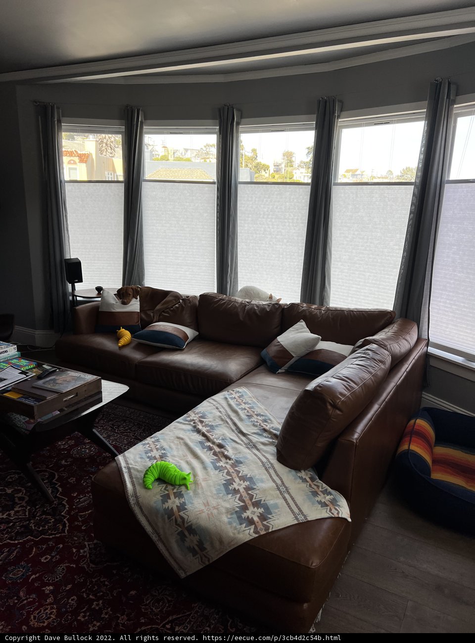 Cozy Living Room with Bay Window