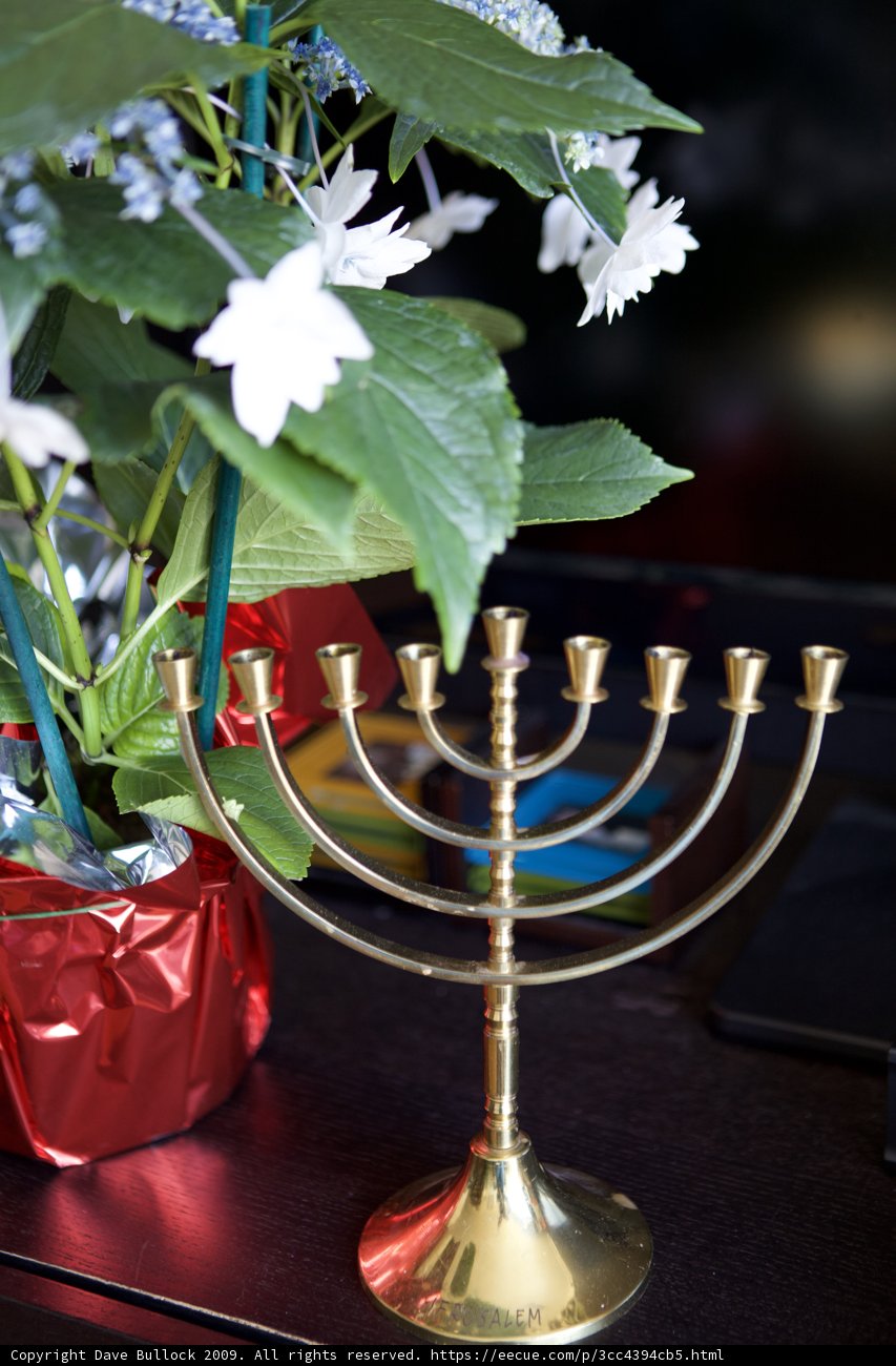 A Festive Hanukkah Display