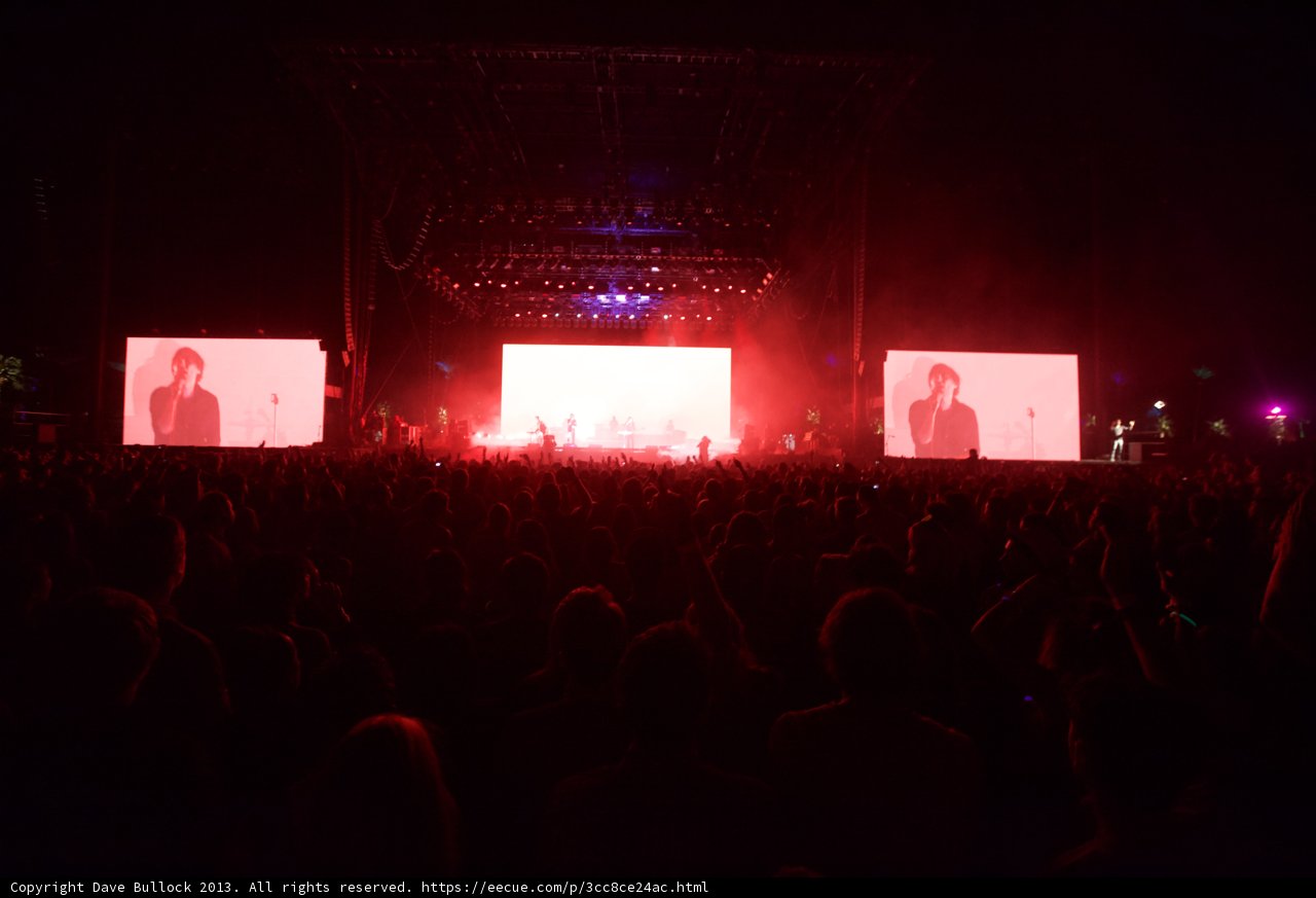 Red Lights and Rockin' Fans at Coachella
