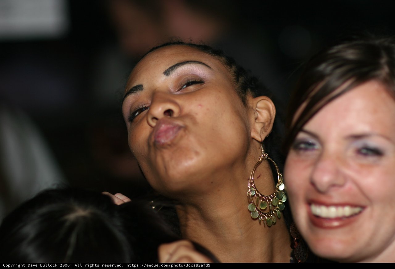 Two Women Laughing at a Nightclub Event 2006