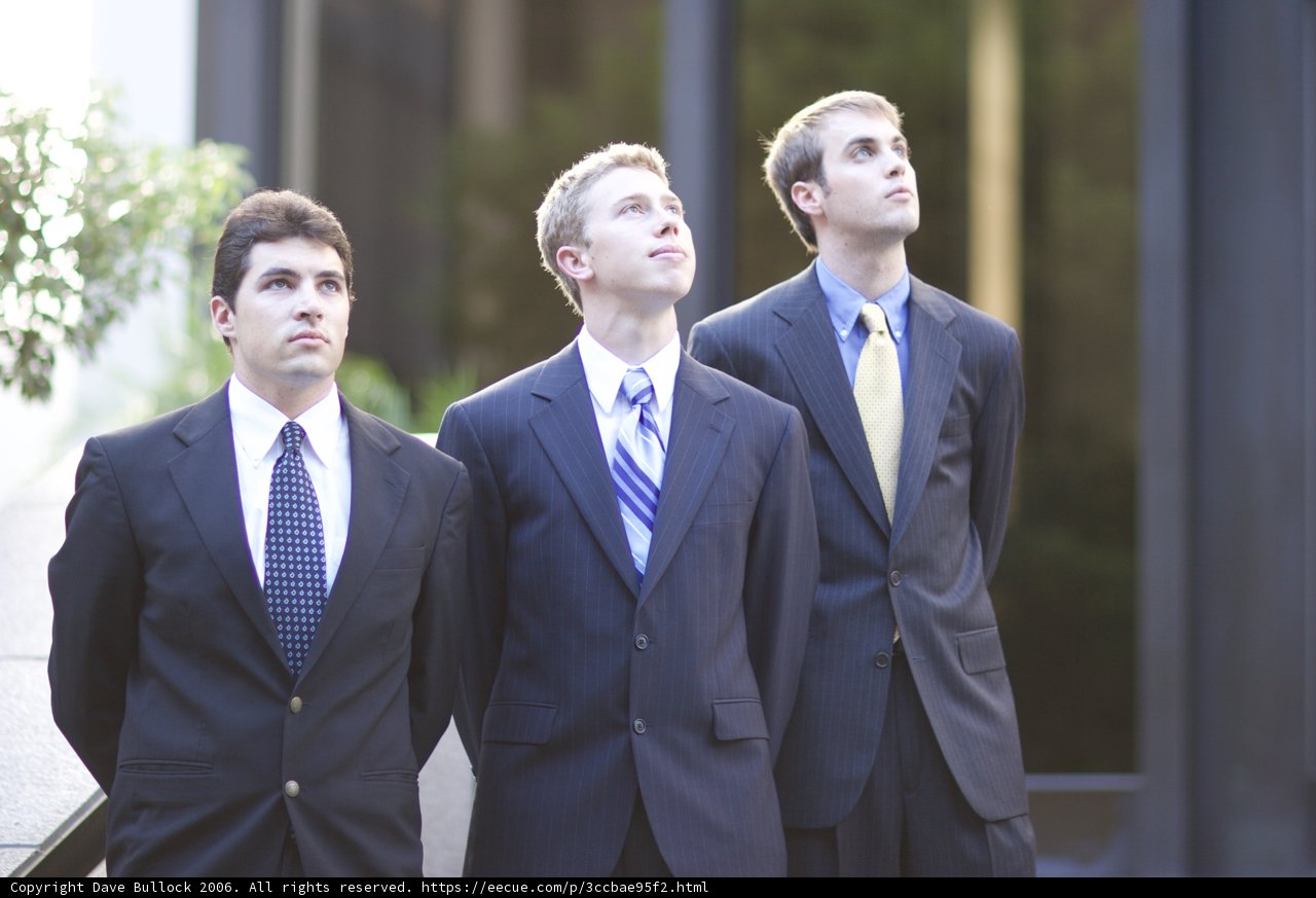 Three Men in Formal Wear