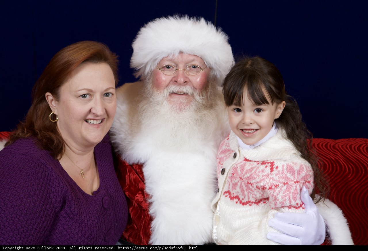 Family Photo with Santa Claus
