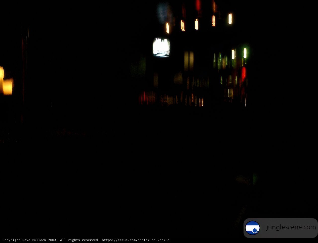 Blurry Night Light of Urban Nature