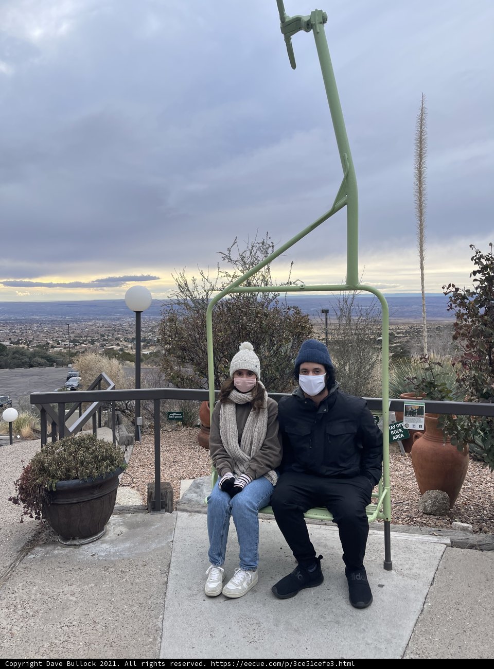Masked Friends at Sandia Peak Tramway