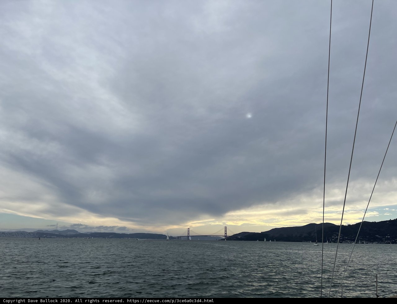 Sailboats and the Golden Gate Bridge