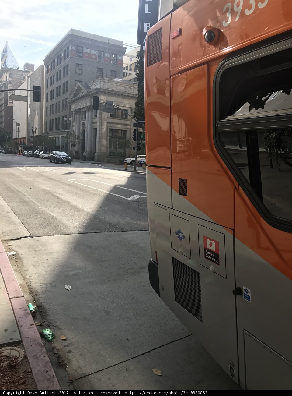 Parked Bus in the City