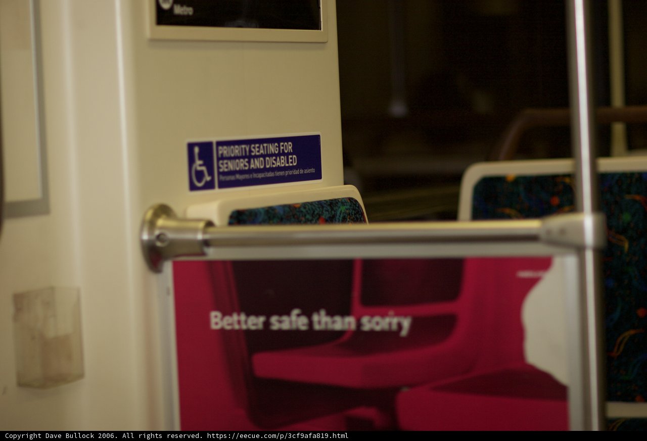 Better Safe Than Sorry Train Sign