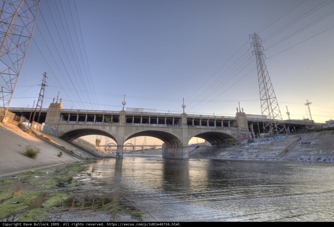 Arched Bridge Over LA River