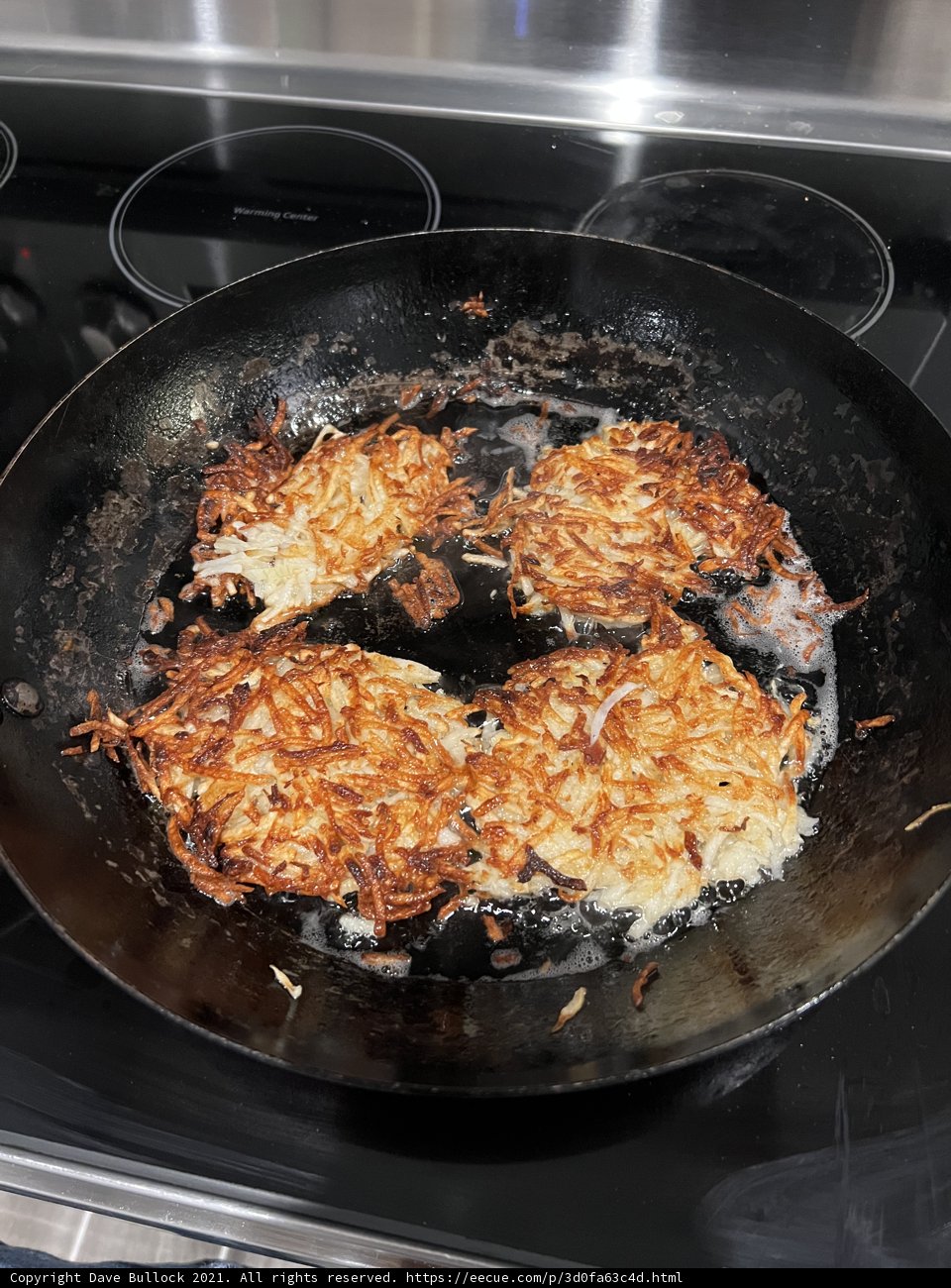 Crispy Fried Potatoes on a Cooking Pan