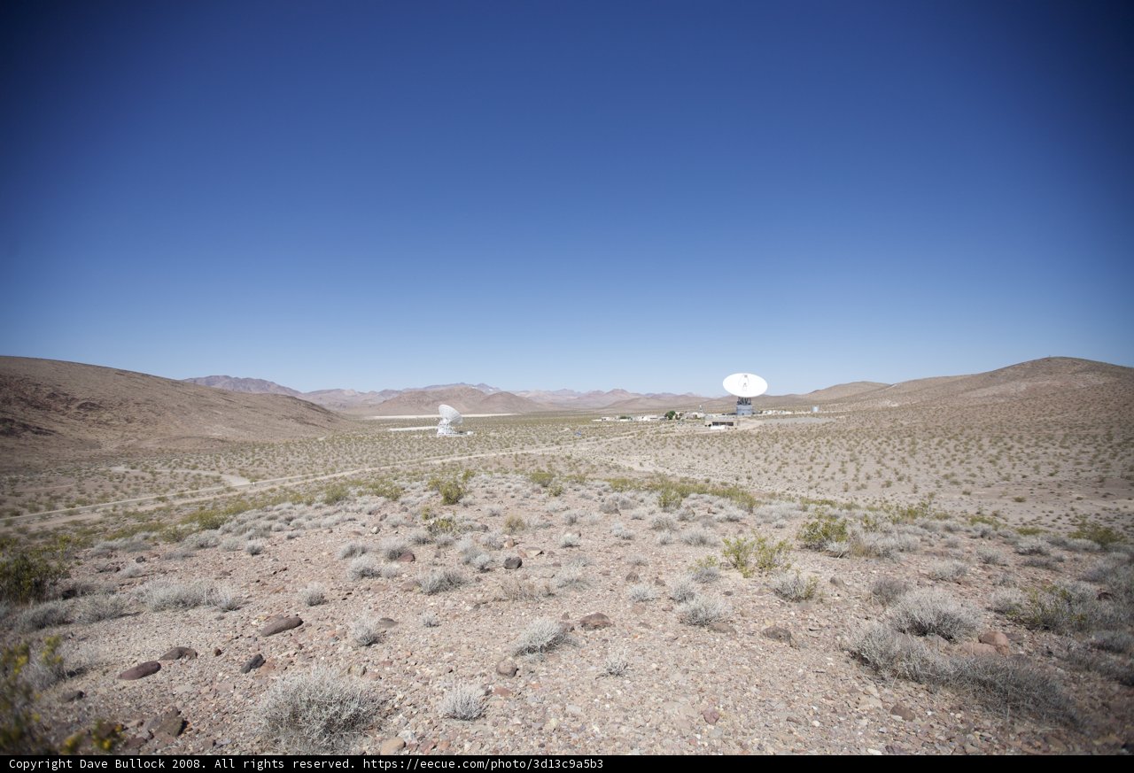 Telescope Oasis in the Golden Desert