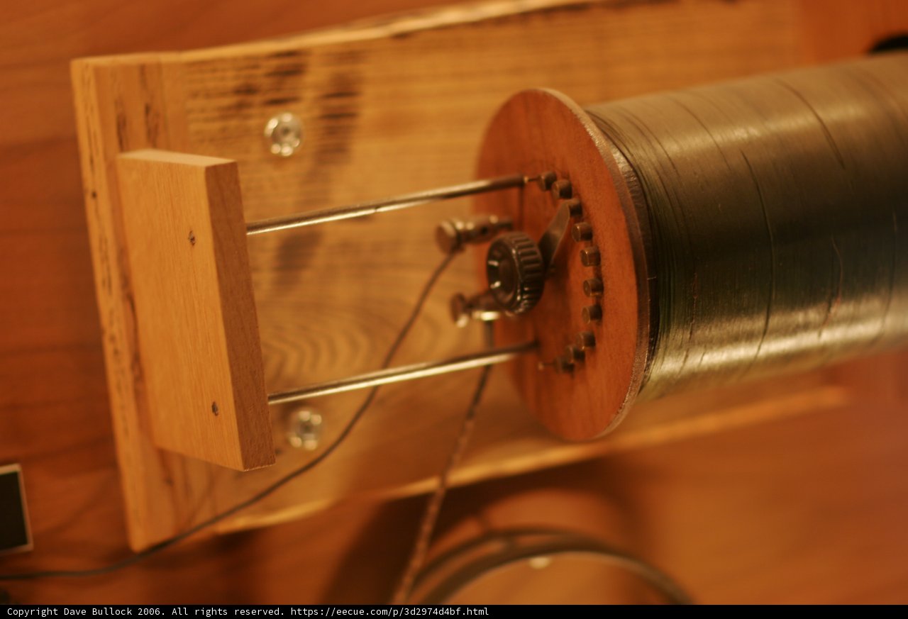 Vintage Wooden Box Coil