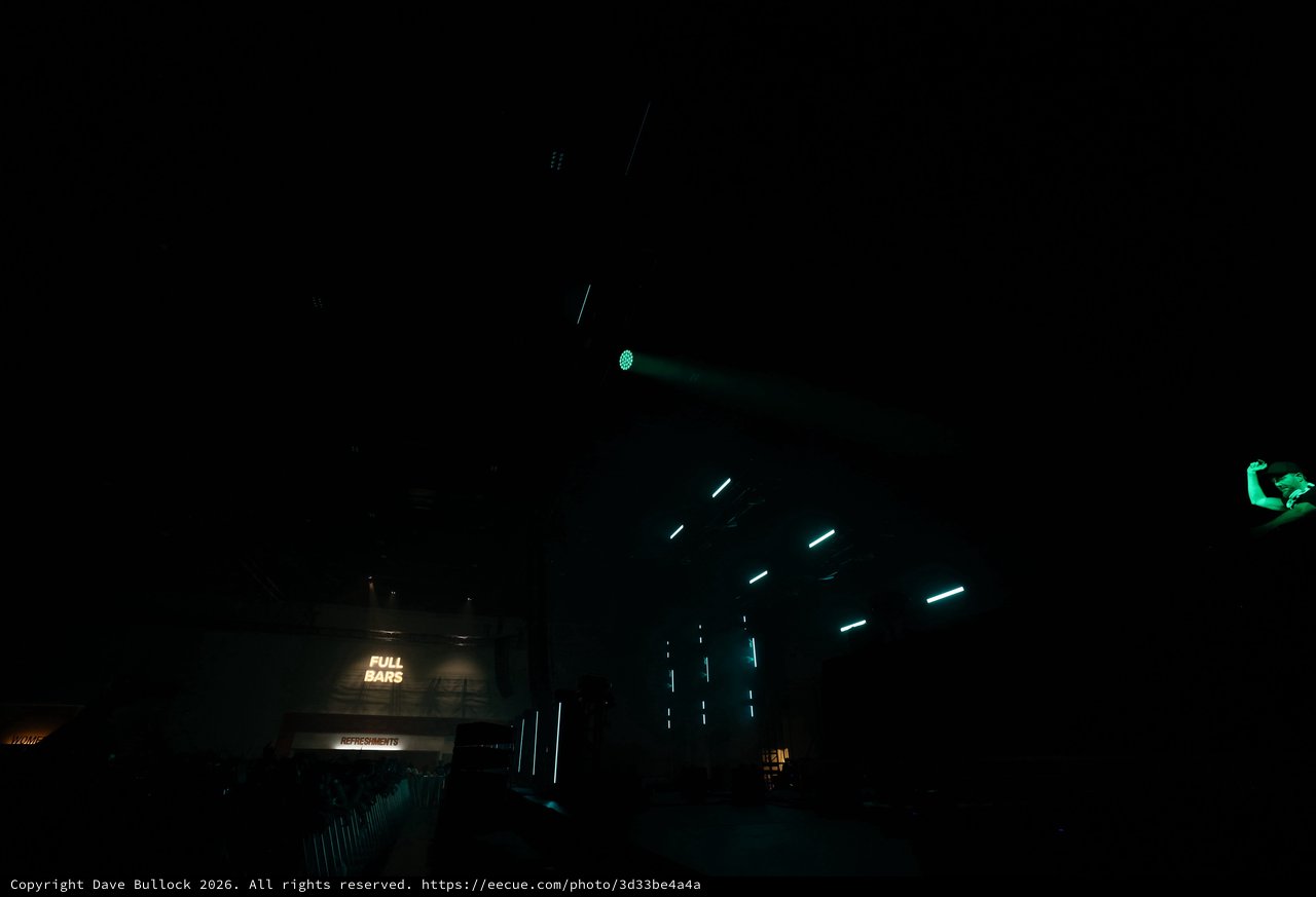 Teal Stage Lights Pierce Darkness at Wobbleland 2026