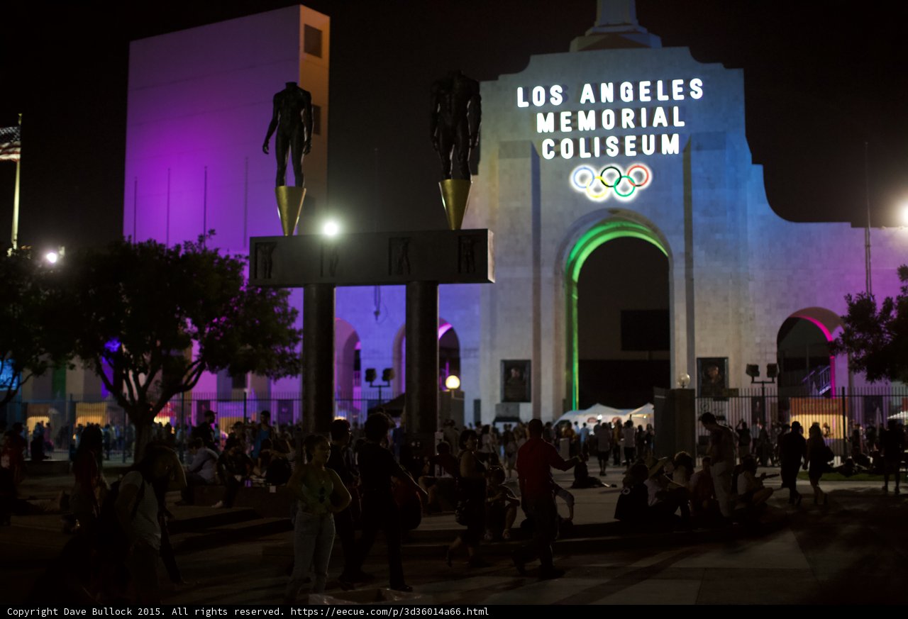 LA Coliseum Wide Festival Scene