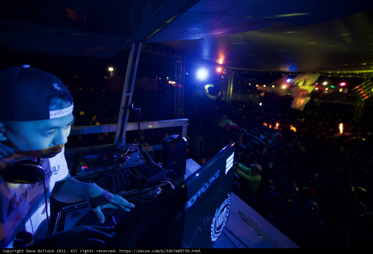 DJ Zhou Jianchao Entertains the Crowd at Coachella 2012