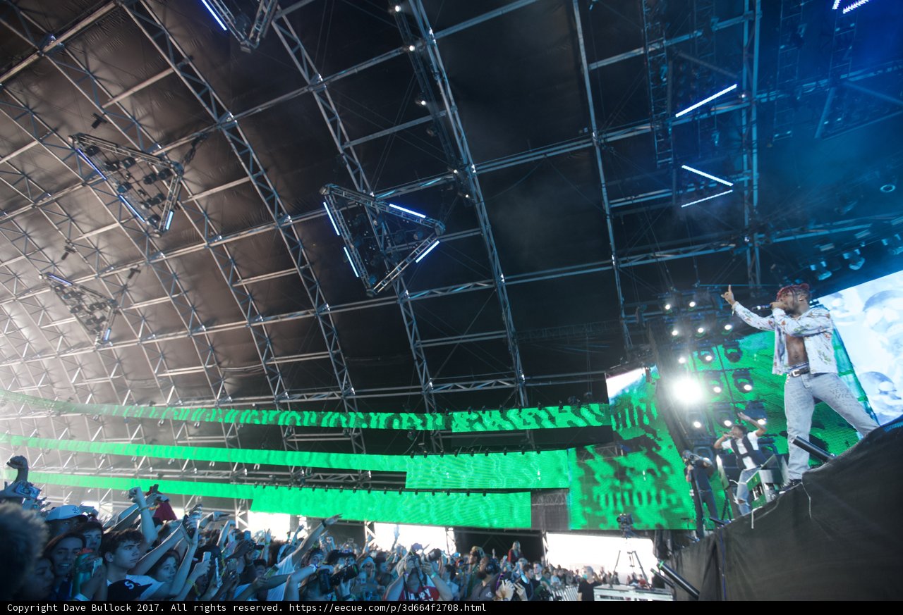 Man on Stage: Entertaining the Crowd