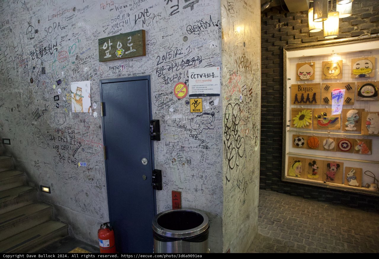 Urban Artistry: Staircase Graffiti, Seoul 2024