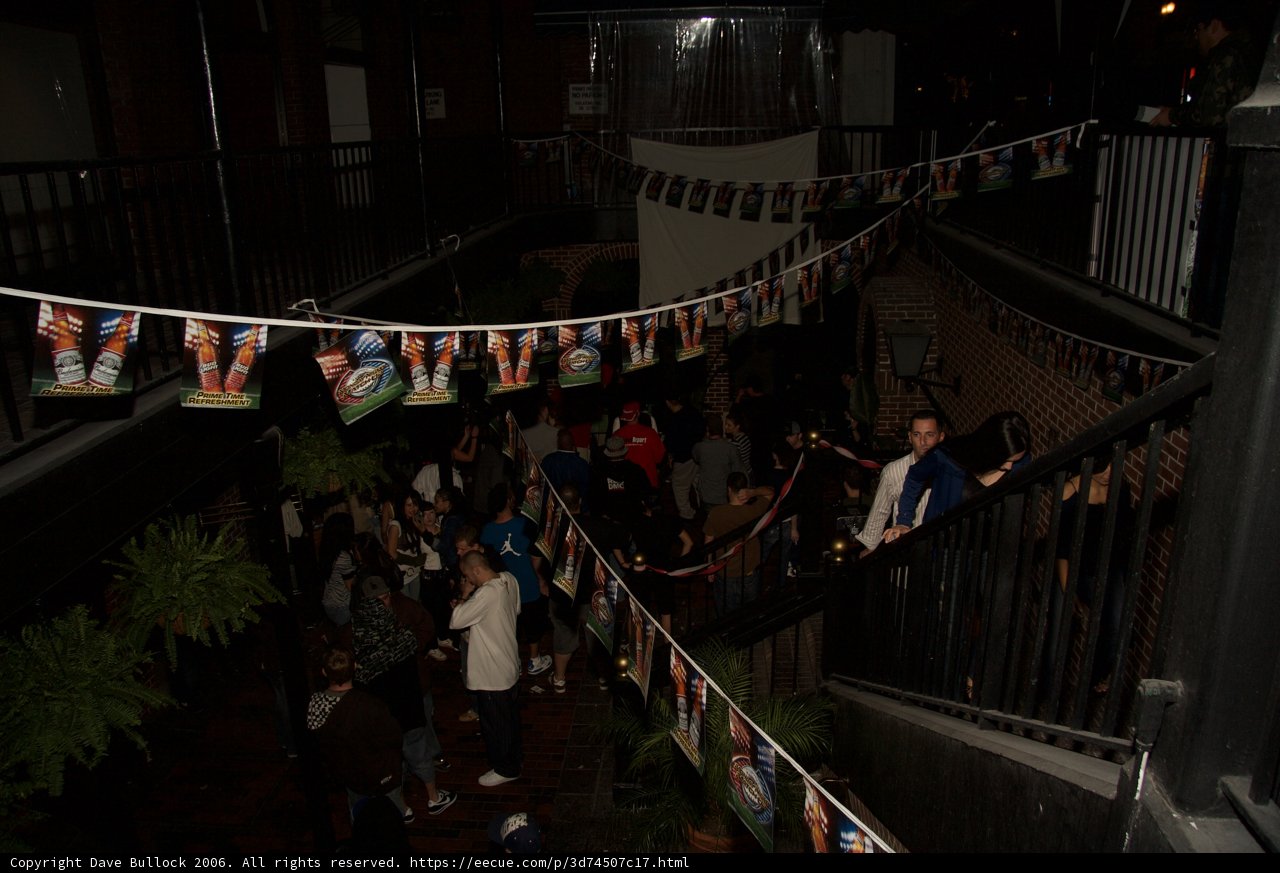 Staircase Crowd at Urban Housing