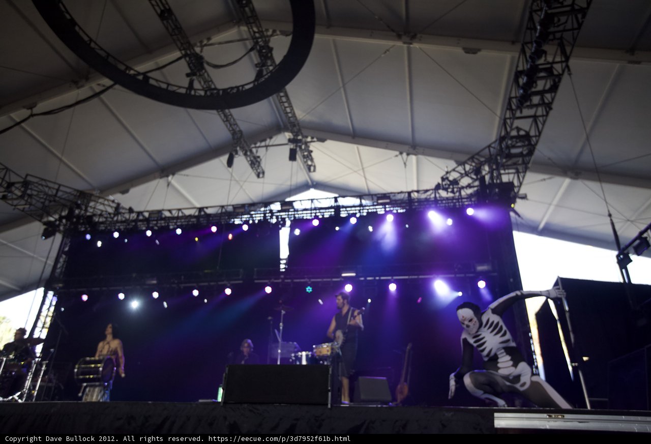 Skeleton Man Rocks the Stage