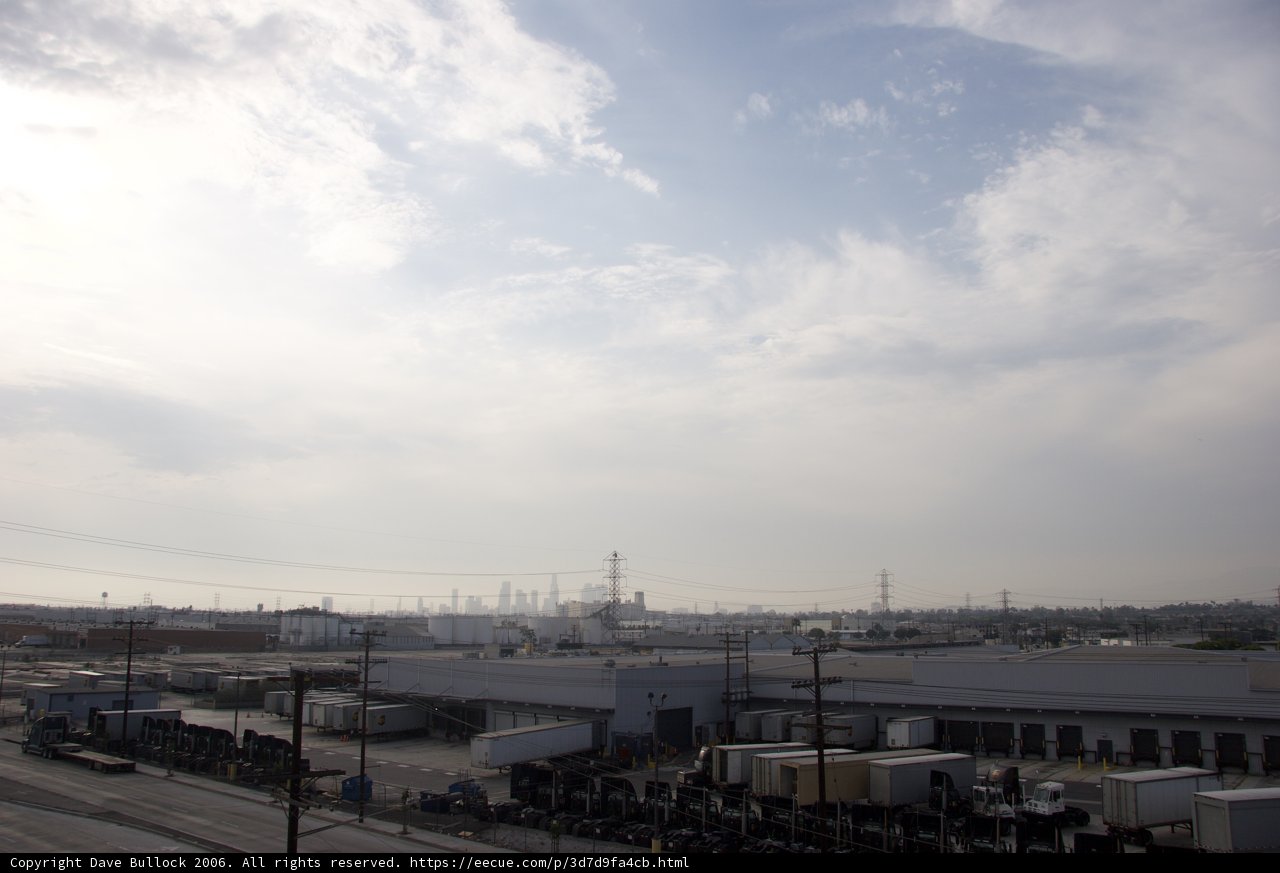 Cloudy Sky Above Industrial Terminal