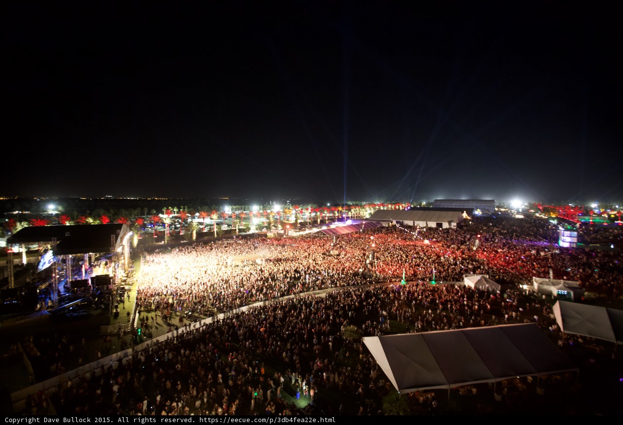 Night Sky Comes Alive with Concert Crowd