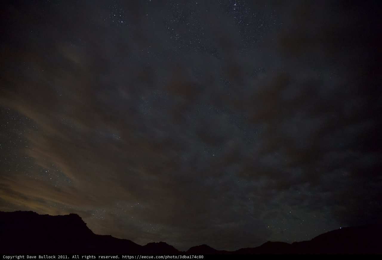 Starry Night Sky in the Desert