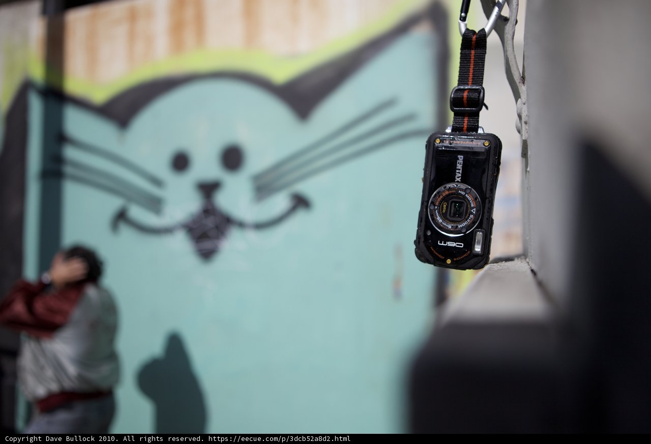 Camera mounted on the wall