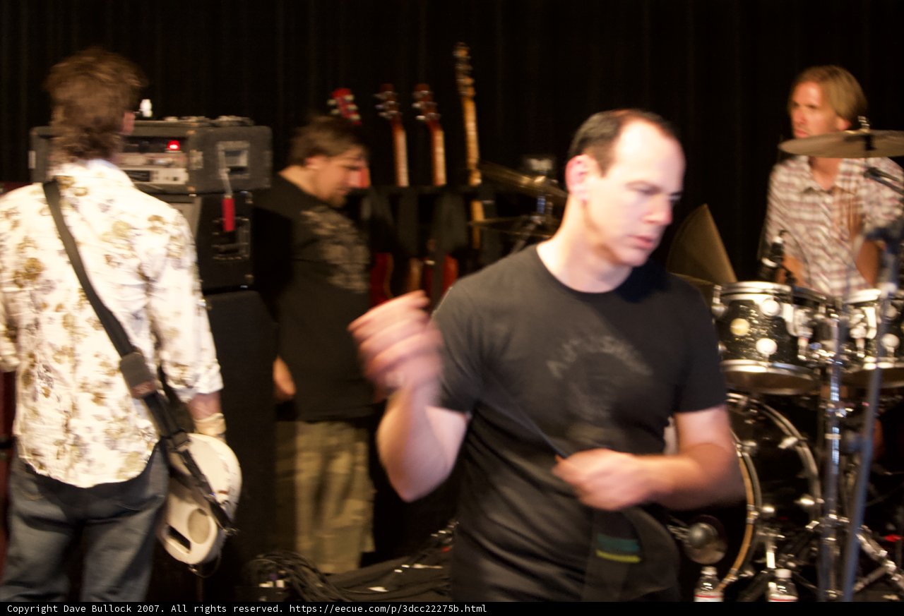 Brooks Wackerman rocks the stage with his guitar