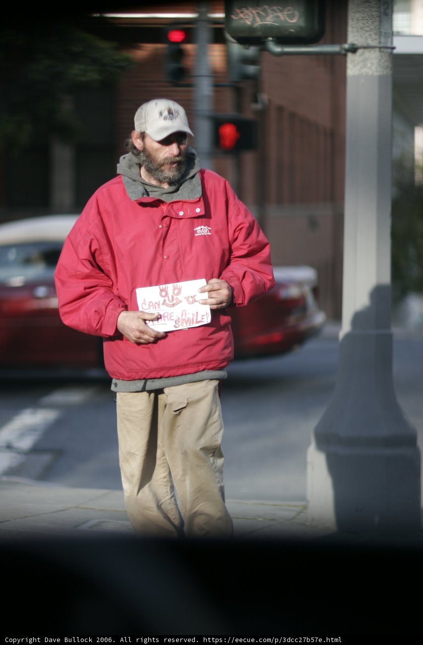 Red Jacket Man in San Francisco