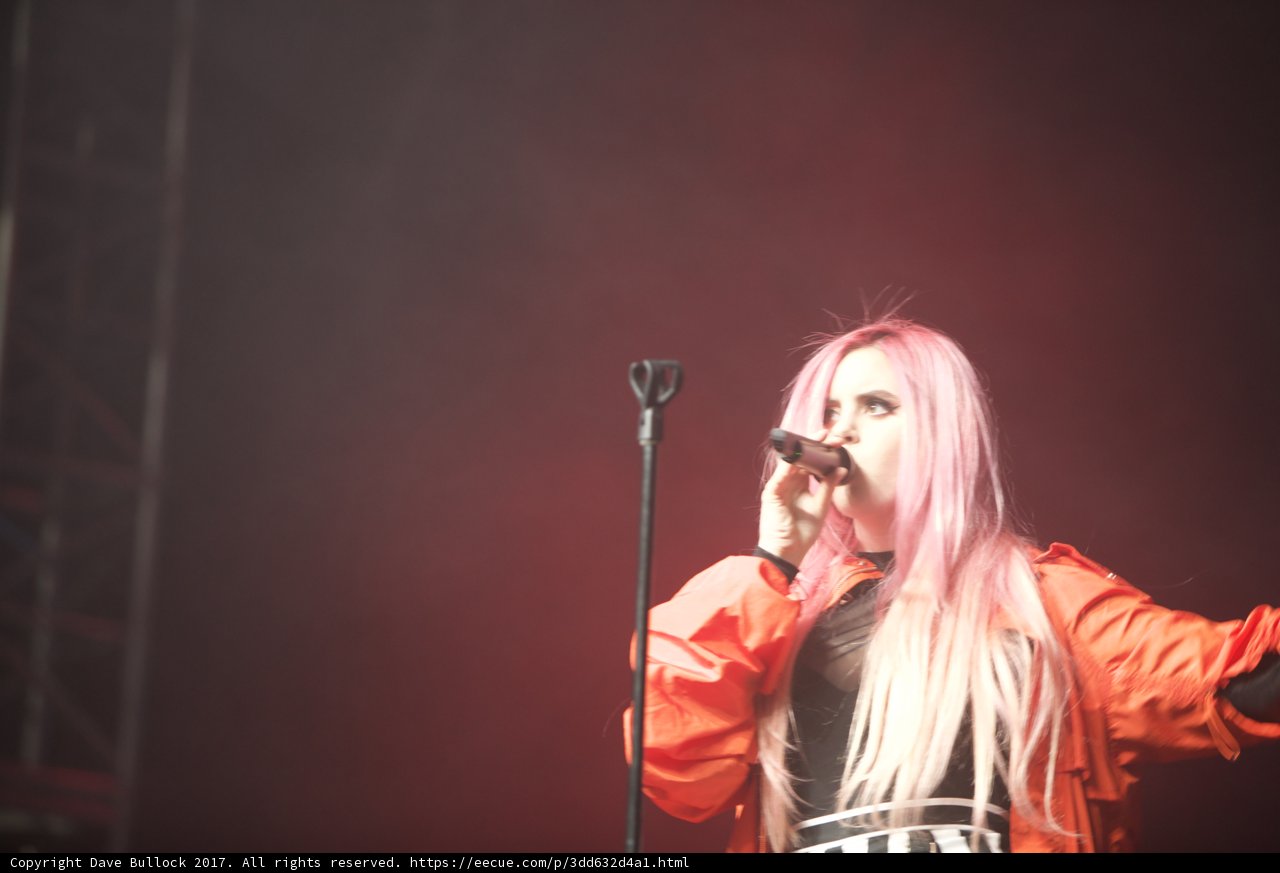 Pink-haired Singer Rocks Coachella Stage