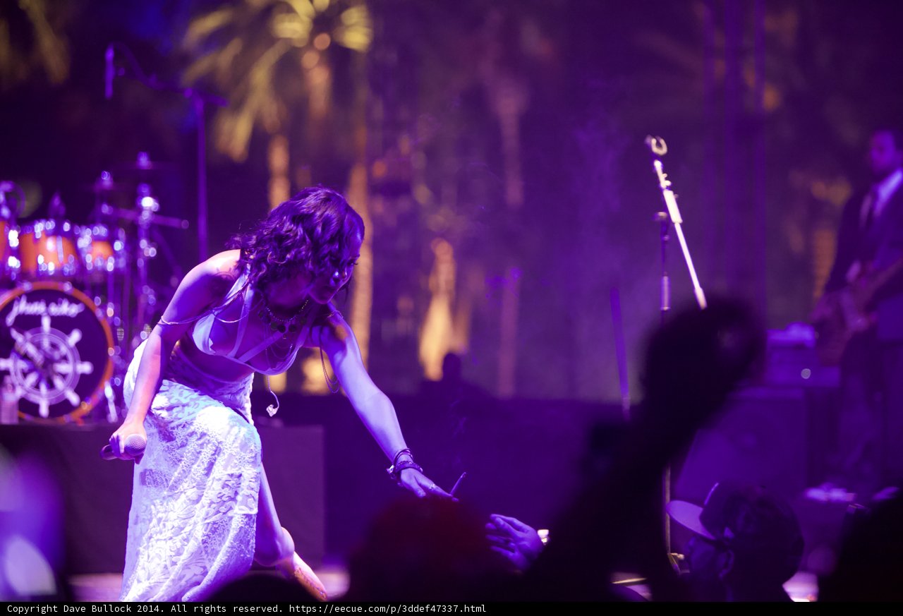 Solo performance under the night sky