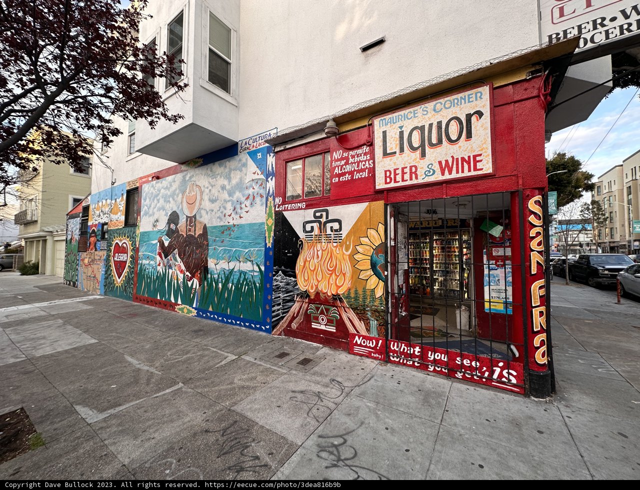 Colorful Liquor Store in Urban San Francisco