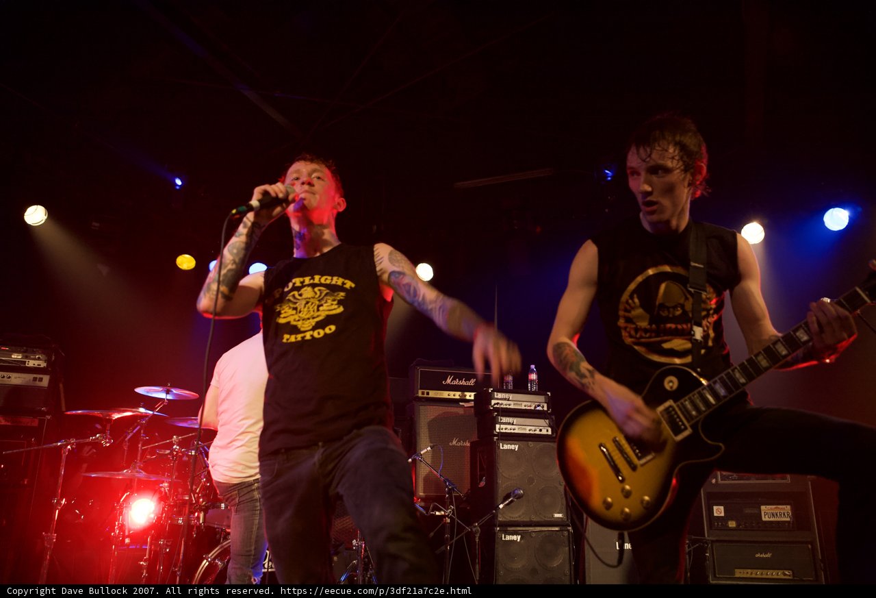 Rocking out on stage