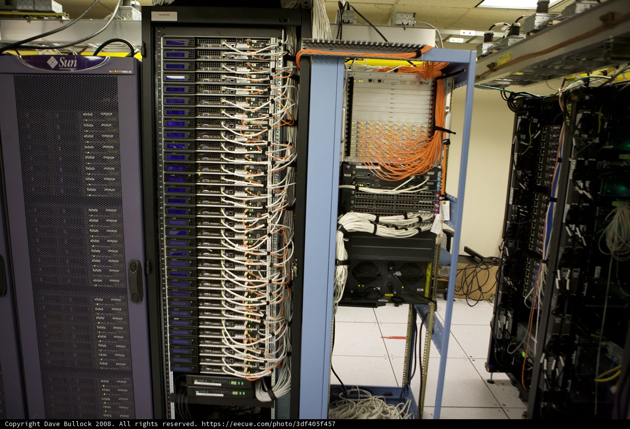 Server Farm in a Wiring Maze