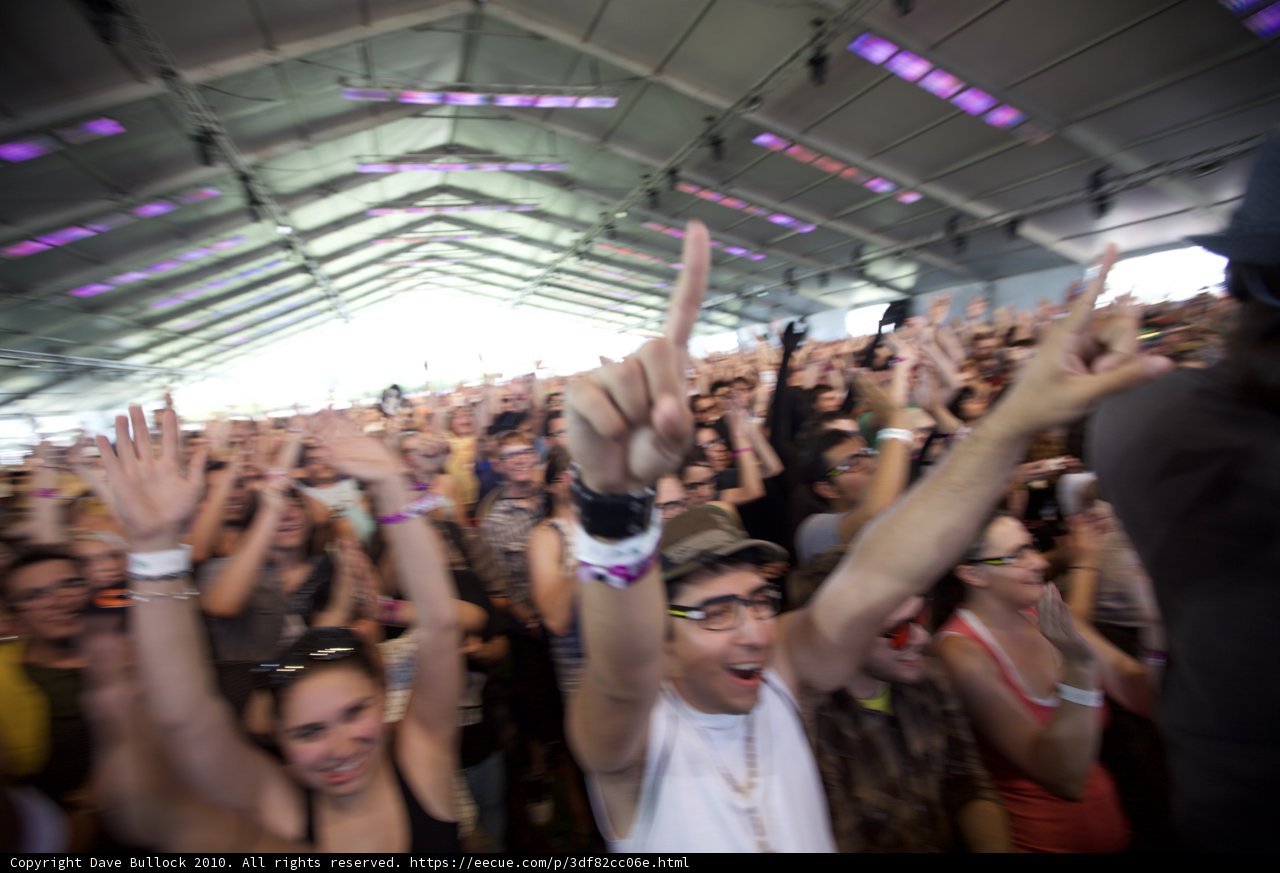 Frenzied Crowd Enjoys the Music