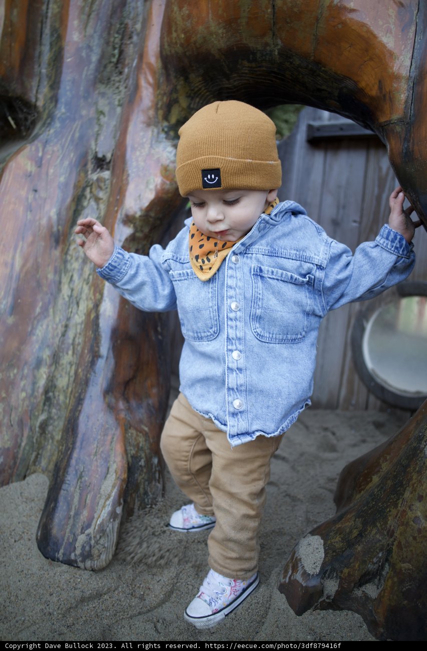Adorable Little Explorer in the Woods!